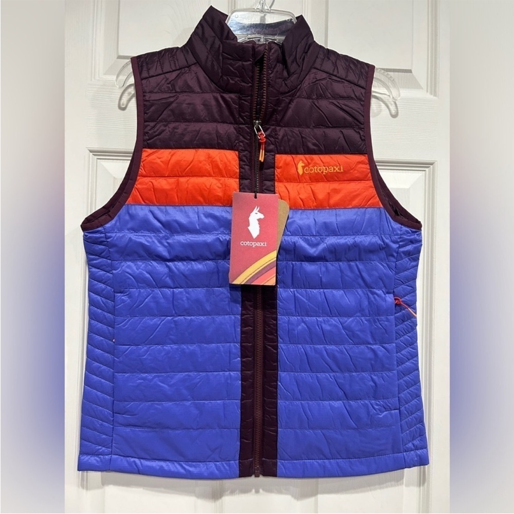 Cotopaxi Women’s 1X Capa Insulated Vest Blue NWT Puff Puffer Wine Amethyst